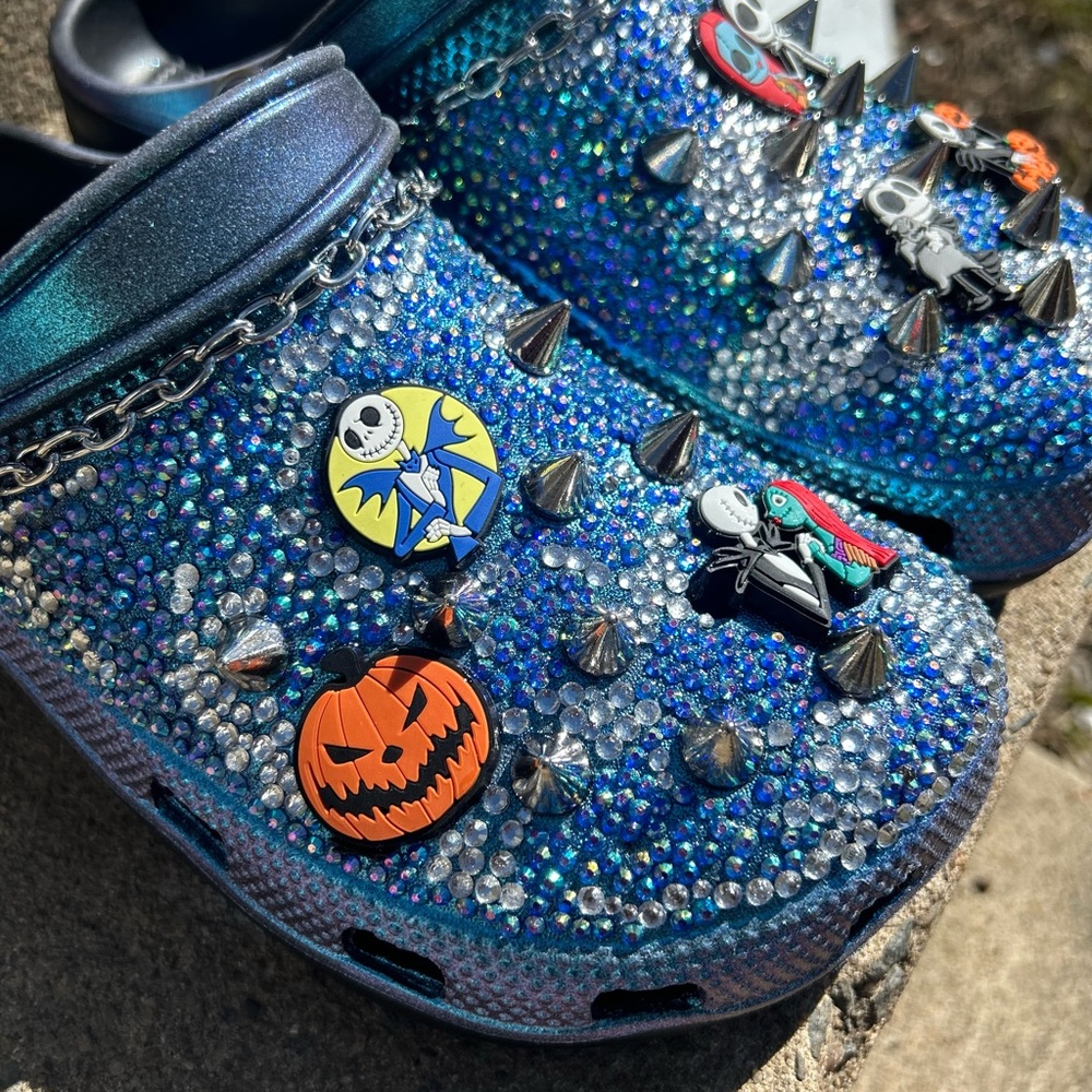 These are my Custom Handmade Rhinestone slides.